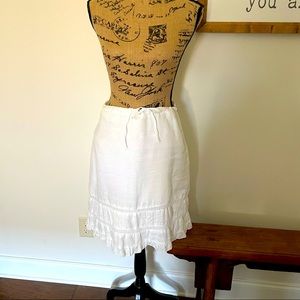 Old Navy white linen skirt